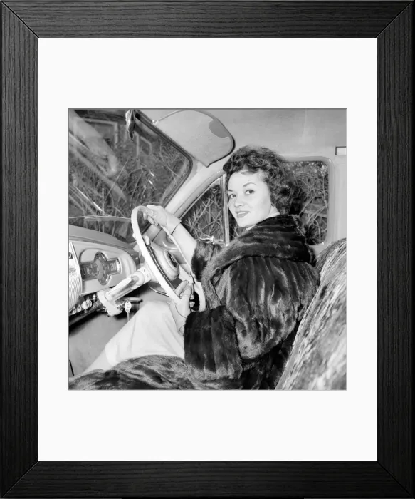 Framed Print : Lita Roza, English Singer, pictured 1957 Framed Print : Lita Roza, English Singer, pictured 1957