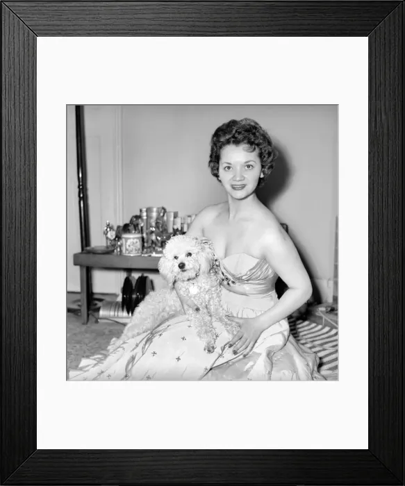 Framed Print : Lita Roza, English Singer, pictured 1957 Framed Print : Lita Roza, English Singer, pictured 1957