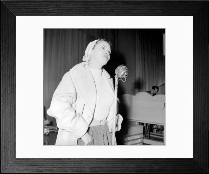 Framed Print : Lita Roza, English Singer, pictured 1957 Framed Print : Lita Roza, English Singer, pictured 1957