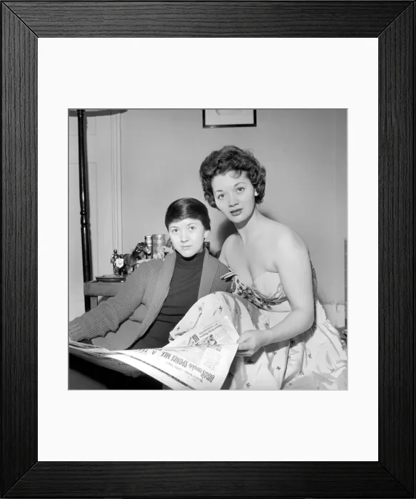 Framed Print : Lita Roza, English Singer, pictured 1957 Framed Print : Lita Roza, English Singer, pictured 1957