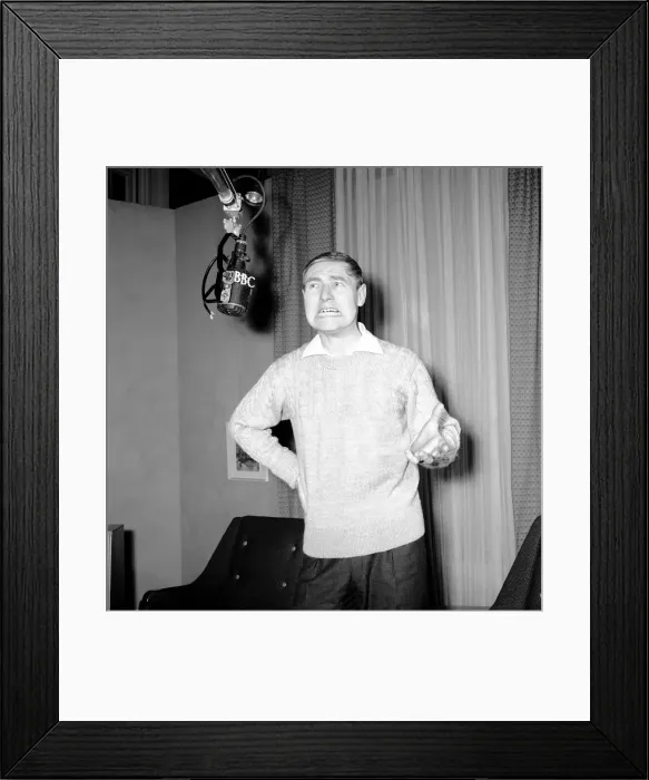 Framed Print : Actor Bill Maynard seen here in the BBC West London Studios, 1964 Framed Print : Actor Bill Maynard seen here in the BBC West London Studios, 1964