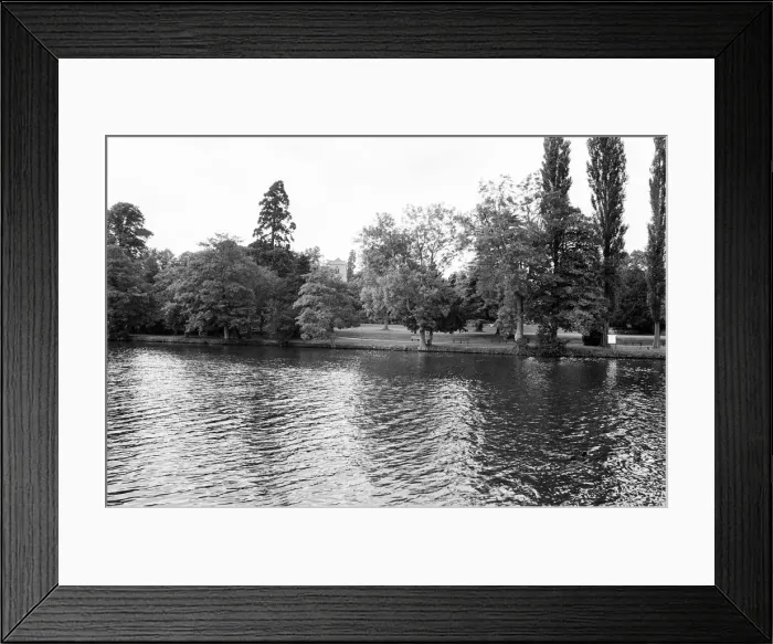 Framed Print : River Thames, Caversham, Reading, Berkshire, England, June 1980 Framed Print : River Thames, Caversham, Reading, Berkshire, England, June 1980
