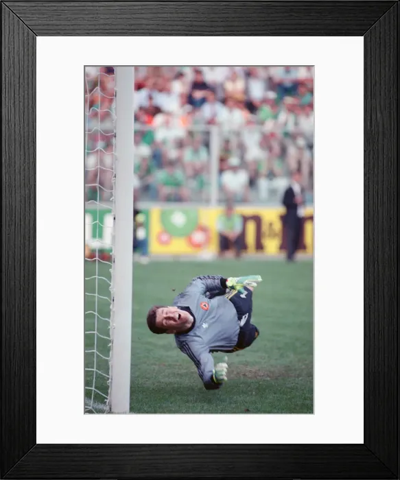Framed Print : 1990 World Cup Second Round match at the Stadio Luidi Ferraris in Genoa, Italy Framed Print : 1990 World Cup Second Round match at the Stadio Luidi Ferraris in Genoa, Italy
