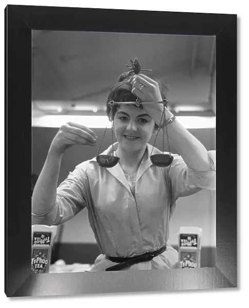 Brenda Boyle of Corbett Road, Hollywood seen here weighing out tea for sampling at