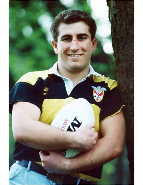 Mark Davis, Rugby player for Newport RFC. February 1993