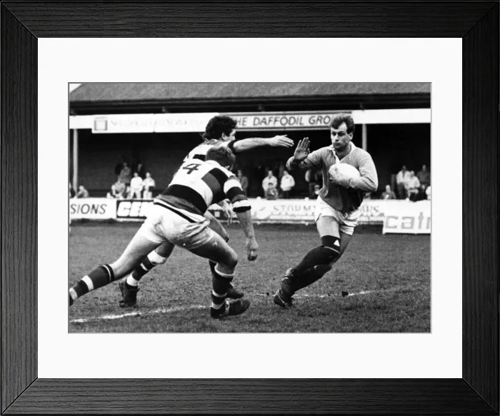 Framed Print : Richard Diplock, Bridgend RFC. 28th March 1990 Framed Print : Richard Diplock, Bridgend RFC. 28th March 1990