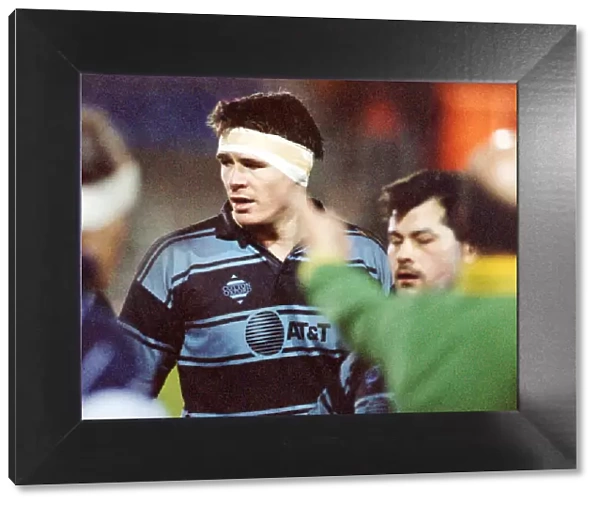 Rugby player, Stuart Roy, Cardiff. Circa 1995