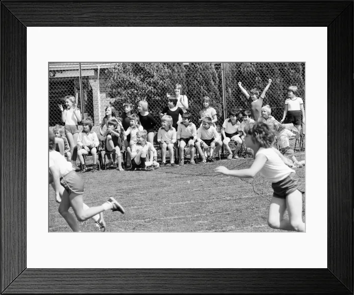 Framed Print : Sports Day at Keep Hatch Primary School, Wokingham, July 1980