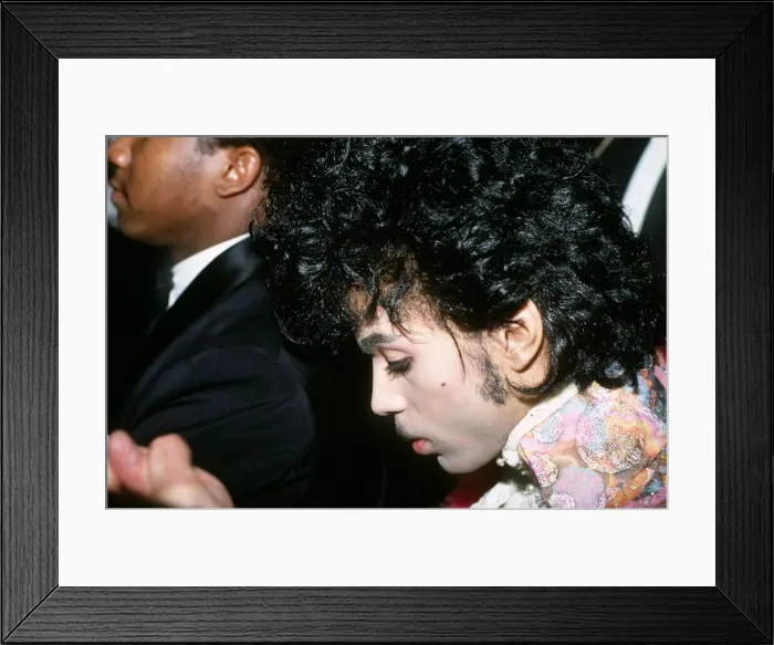 Framed Print : Prince Pop Singer at Music awards. 11th February 1985 Framed Print : Prince Pop Singer at Music awards. 11th February 1985