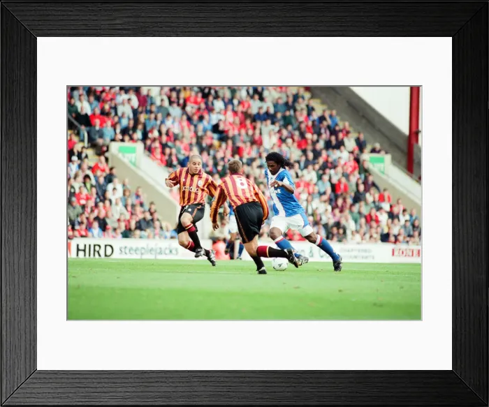 Framed Print : Bradford 2-2 Middlesbrough, League Division One match at Valley Parade Framed Print : Bradford 2-2 Middlesbrough, League Division One match at Valley Parade