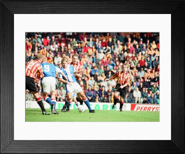 Framed Print : Bradford 2-2 Middlesbrough, League Division One match at Valley Parade Framed Print : Bradford 2-2 Middlesbrough, League Division One match at Valley Parade