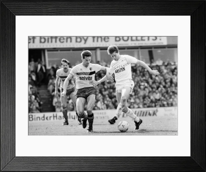 Framed Print : Tottenham 4-1 Watford, FA Cup semi final match at Villa Park, Saturday 11th April 1987
