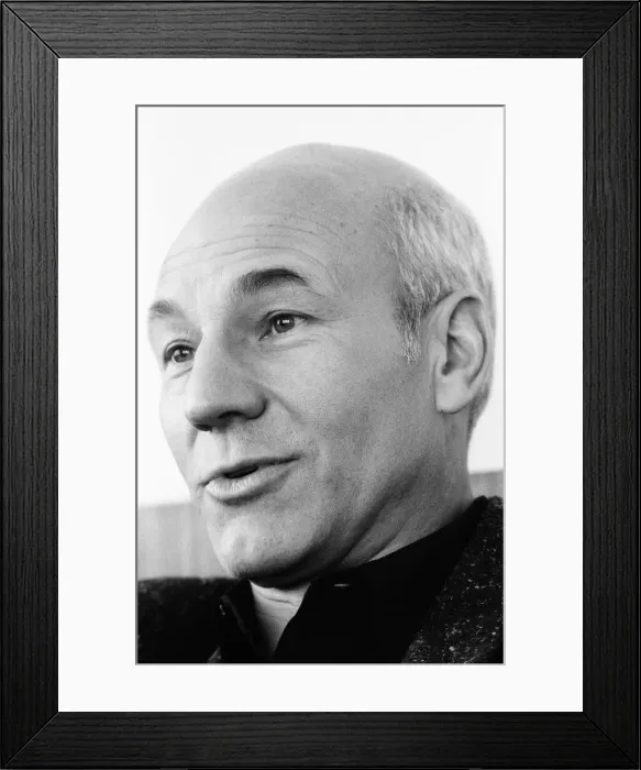 Framed Print : Patrick Stewart, actor, who is playing the role of Captain Jean Luc Picard in Star Trek Framed Print : Patrick Stewart, actor, who is playing the role of Captain Jean Luc Picard in Star Trek
