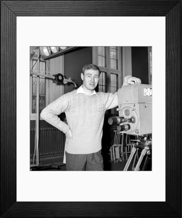 Framed Print : Actor Bill Maynard seen here in the BBC West London Studios, 1964 Framed Print : Actor Bill Maynard seen here in the BBC West London Studios, 1964