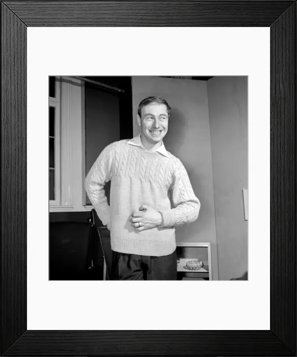 Framed Print : Actor Bill Maynard seen here in the BBC West London Studios, 1964 Framed Print : Actor Bill Maynard seen here in the BBC West London Studios, 1964