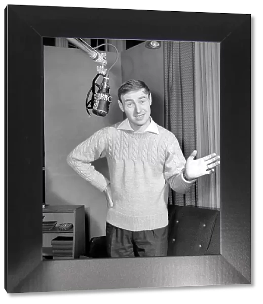 Actor Bill Maynard seen here in the BBC West London Studios, 1964