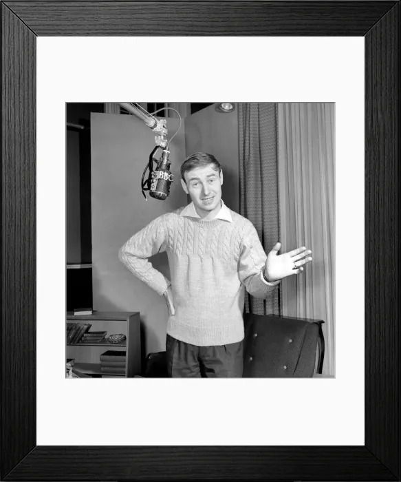 Framed Print : Actor Bill Maynard seen here in the BBC West London Studios, 1964 Framed Print : Actor Bill Maynard seen here in the BBC West London Studios, 1964