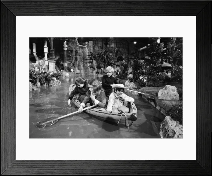 Framed Print : The chocolate room of candy-maker supreme, Willy Wonka, may go down in screen history as Framed Print : The chocolate room of candy-maker supreme, Willy Wonka, may go down in screen history as