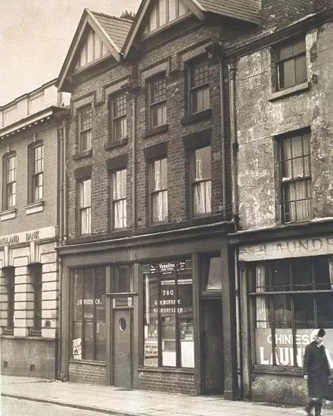 Cilla Blacks former home on Scotland Road, Liverpool - she lived above the GH Murray