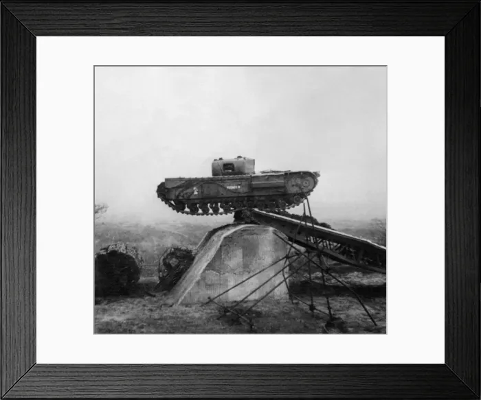 Framed Print : Hobarts Funnies were a number of unusually modified tanks operated by the 79th Framed Print : Hobarts Funnies were a number of unusually modified tanks operated by the 79th