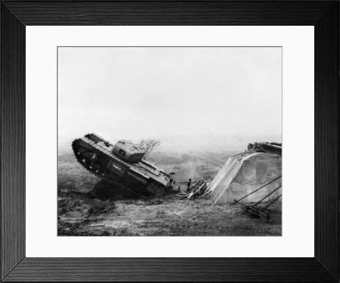 Framed Print : Hobarts Funnies were a number of unusually modified tanks operated by the 79th