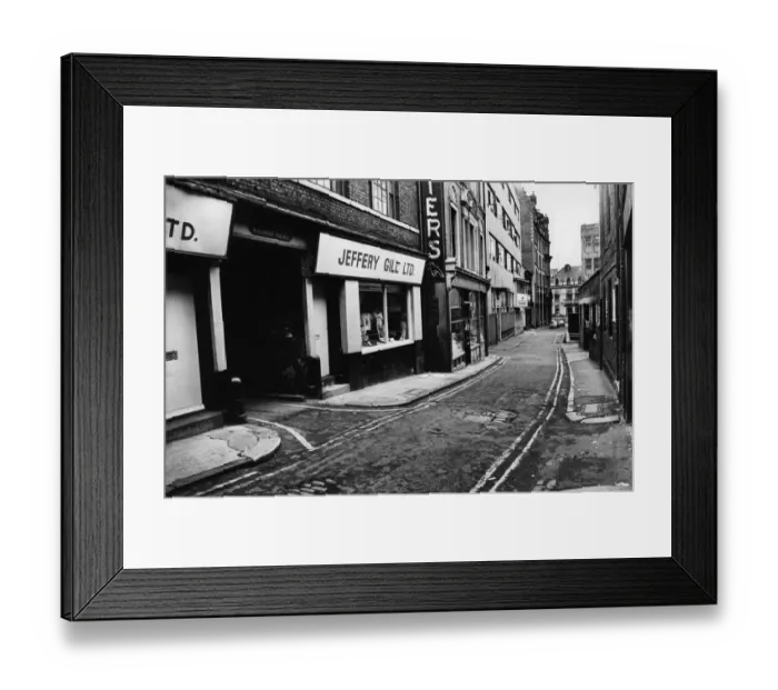Framed Print : View down Pudding Chare showing the entrance to Wilsons Court (on left of picture) Framed Print : View down Pudding Chare showing the entrance to Wilsons Court (on left of picture)