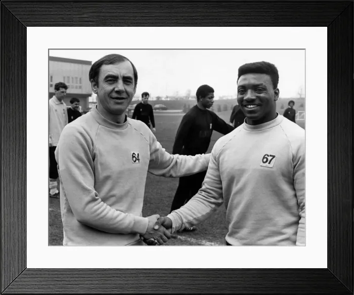 Framed Print : George Dalton, Physiotherapist, Coventry City Football Club, pictured with Andy Harvey
