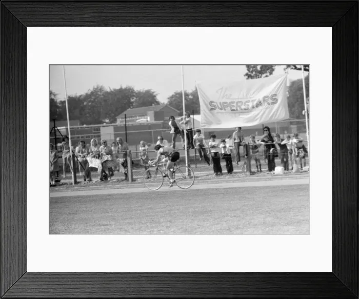 Framed Print : Superstars, BBC Television Programme, Filming of Heat in Bracknell, Berkshire Framed Print : Superstars, BBC Television Programme, Filming of Heat in Bracknell, Berkshire