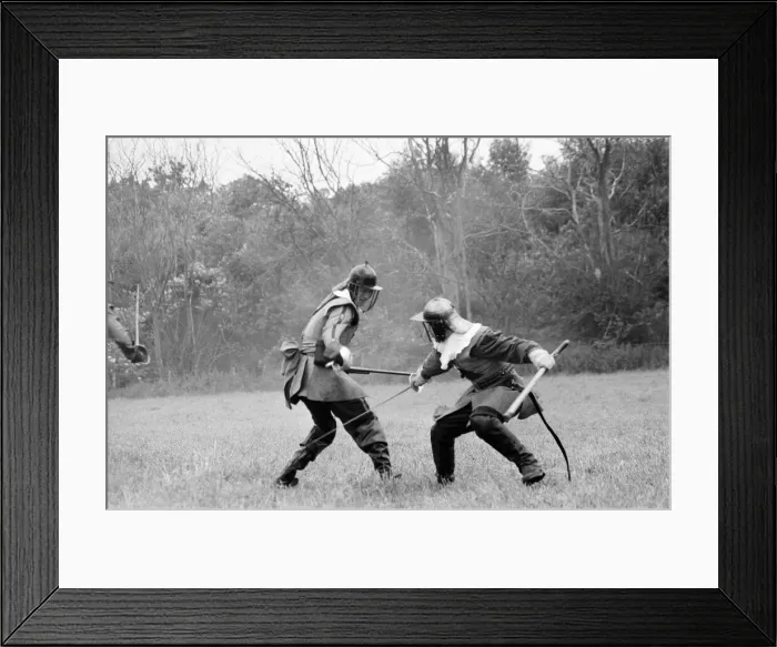 Framed Print : The Siege of Reading, 1643, Tilehurst. English Civil War, re-enactment