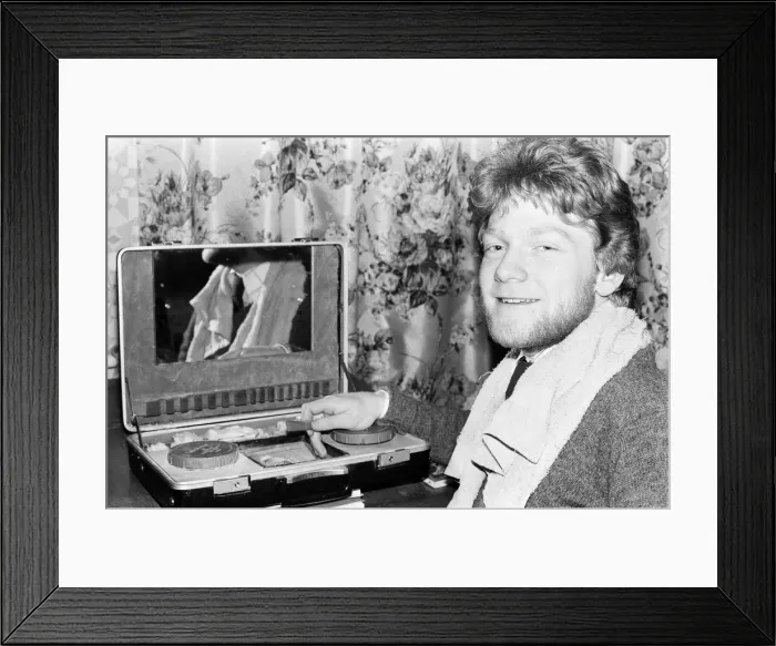 Framed Print : Kenneth Branagh, actor and student, aged 18 years old, he will be attending the Royal Framed Print : Kenneth Branagh, actor and student, aged 18 years old, he will be attending the Royal