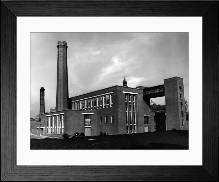 Framed Print : University of Birmingham, West Midlands, new boiler house, 2nd October 1953 Framed Print : University of Birmingham, West Midlands, new boiler house, 2nd October 1953