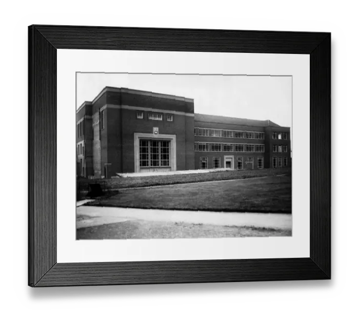 Framed Print : University of Birmingham, Mechanical Engineering Building, 29th June 1954