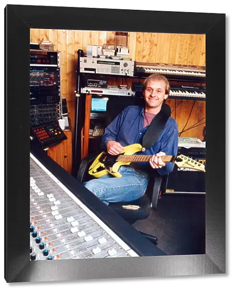 Musician Dave Black at Impulse studios in Wallsend. 27th January 1995