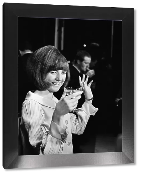 Cilla Black, at her 21st birthday party. 27th May 1964