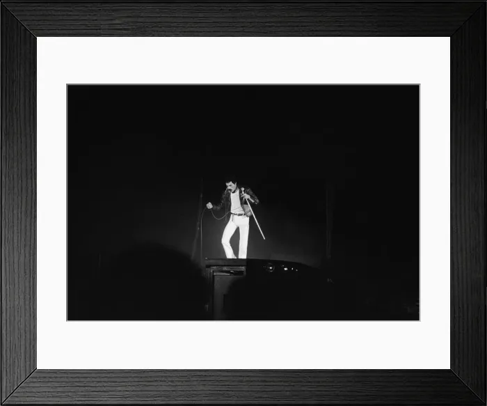 Framed Print : British Rock group Queen performing at the NEC in Birmingham Framed Print : British Rock group Queen performing at the NEC in Birmingham