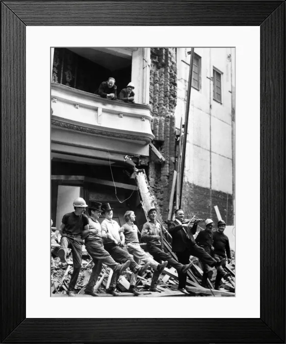 Framed Print : Alhambra Theatre, Glasgow, Scotland. Left to right, Willie Barr, Robert Hollis Framed Print : Alhambra Theatre, Glasgow, Scotland. Left to right, Willie Barr, Robert Hollis