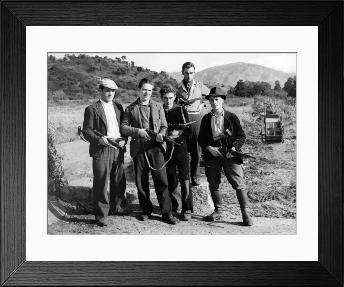 Framed Print : Members of the French Resistance in Corsica. November 1943 Framed Print : Members of the French Resistance in Corsica. November 1943