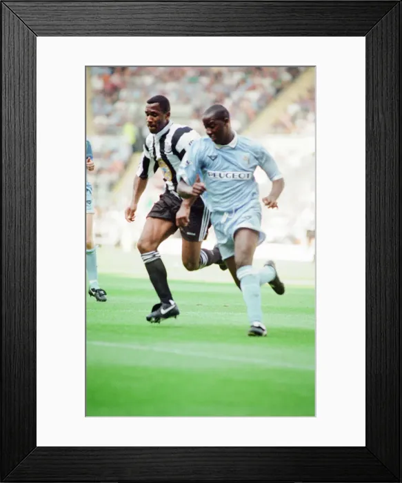 Framed Print : Newcastle 3-0 Coventry, premier league match at St James Park, Saturday 19th August 1995