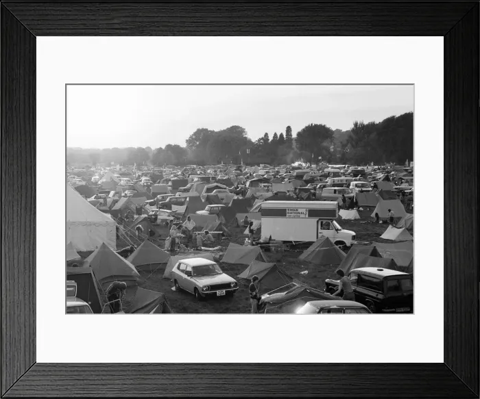 Framed Print : Festival goers at the 20th National Rock Festival, taking place 22nd to 24th August Framed Print : Festival goers at the 20th National Rock Festival, taking place 22nd to 24th August