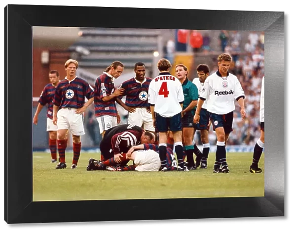 Bolton 1-3 Newcastle, premier league match at Burnden Park, Tuesday 22nd August 1995
