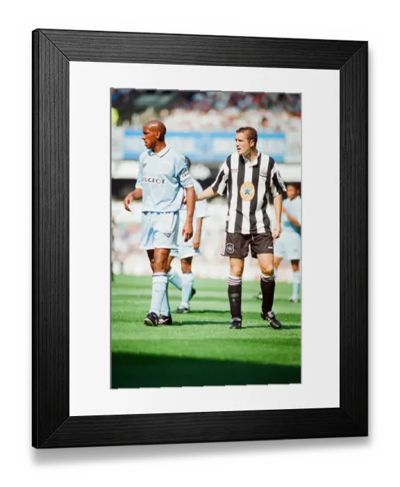 Framed Print : Newcastle 3-0 Coventry, premier league match at St James Park, Saturday 19th August 1995