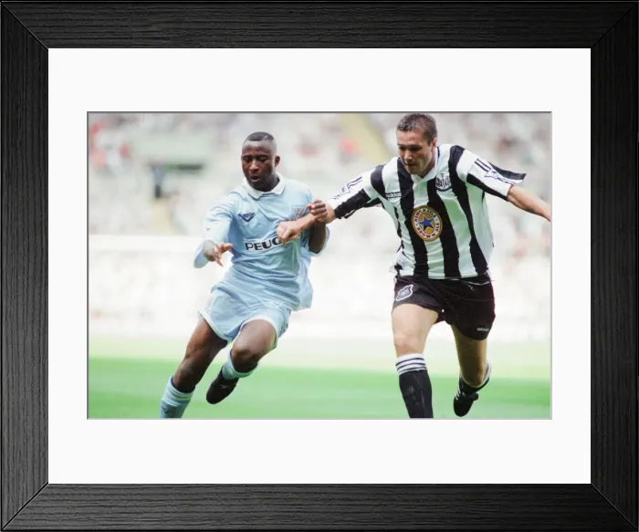 Framed Print : Newcastle 3-0 Coventry, premier league match at St James Park, Saturday 19th August 1995
