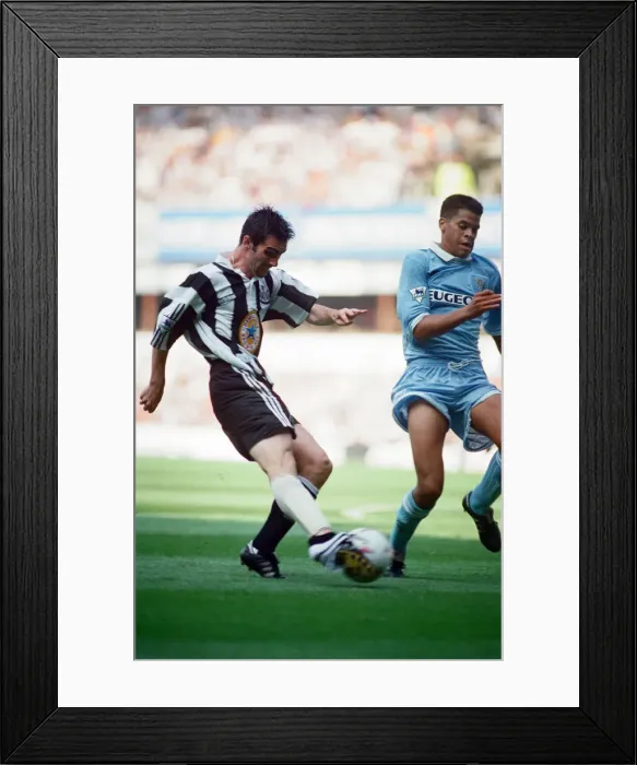 Framed Print : Newcastle 3-0 Coventry, premier league match at St James Park, Saturday 19th August 1995 Framed Print : Newcastle 3-0 Coventry, premier league match at St James Park, Saturday 19th August 1995