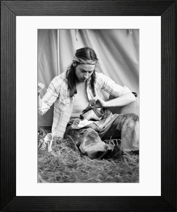 Framed Print : Campsite grows as festival goers start to arrive for the 20th National Rock Festival Framed Print : Campsite grows as festival goers start to arrive for the 20th National Rock Festival