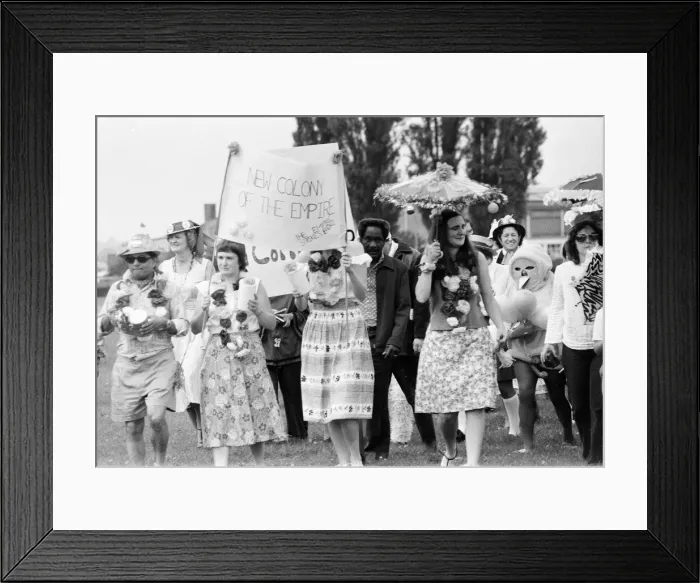 Framed Print : McDougalls Catering Foods, Mardi Gras, Reading, August 1980 Framed Print : McDougalls Catering Foods, Mardi Gras, Reading, August 1980