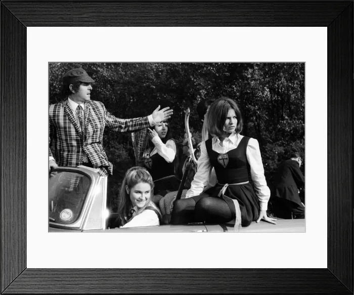 Framed Print : The filming of The Great St Trinians Train Robbery Framed Print : The filming of The Great St Trinians Train Robbery