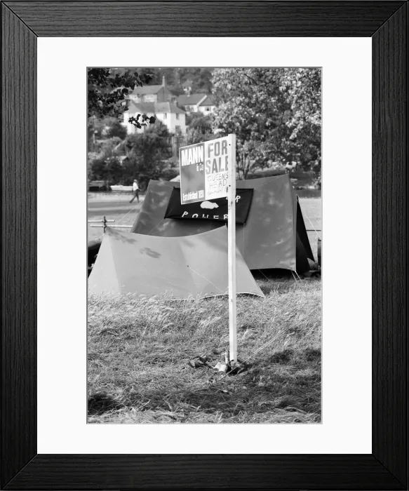 Framed Print : Campsite grows as festival goers start to arrive for the 20th National Rock Festival
