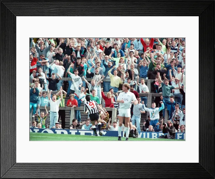 Framed Print : Newcastle United 5 -2 Leeds United, Second Division match held at St James Park Framed Print : Newcastle United 5 -2 Leeds United, Second Division match held at St James Park
