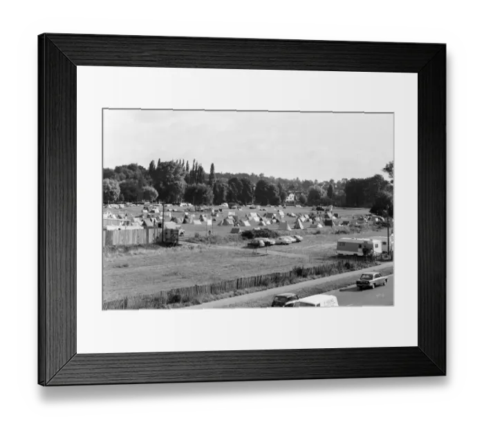 Framed Print : Campsite grows as festival goers start to arrive for the 20th National Rock Festival Framed Print : Campsite grows as festival goers start to arrive for the 20th National Rock Festival
