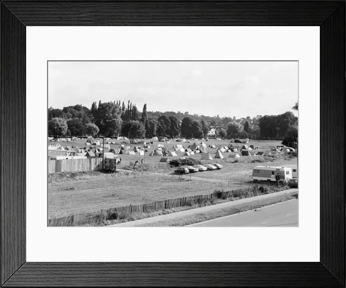 Framed Print : Campsite grows as festival goers start to arrive for the 20th National Rock Festival Framed Print : Campsite grows as festival goers start to arrive for the 20th National Rock Festival